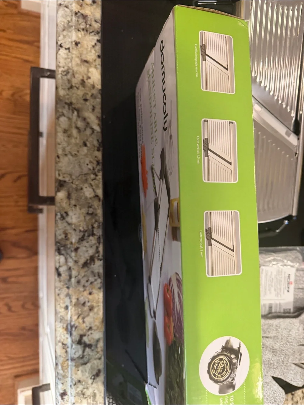Adjustable Mandoline Slicer - Silver Stainless Steel